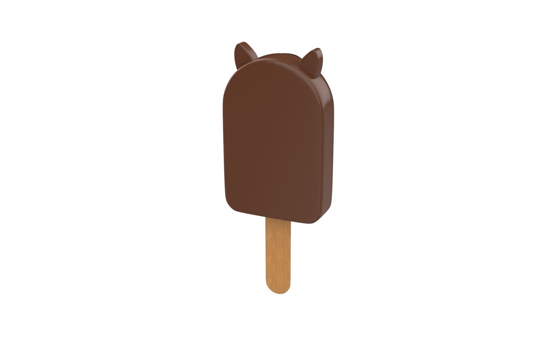 Cartoon Horse Ice Cream Cute Low-poly 3D model_12