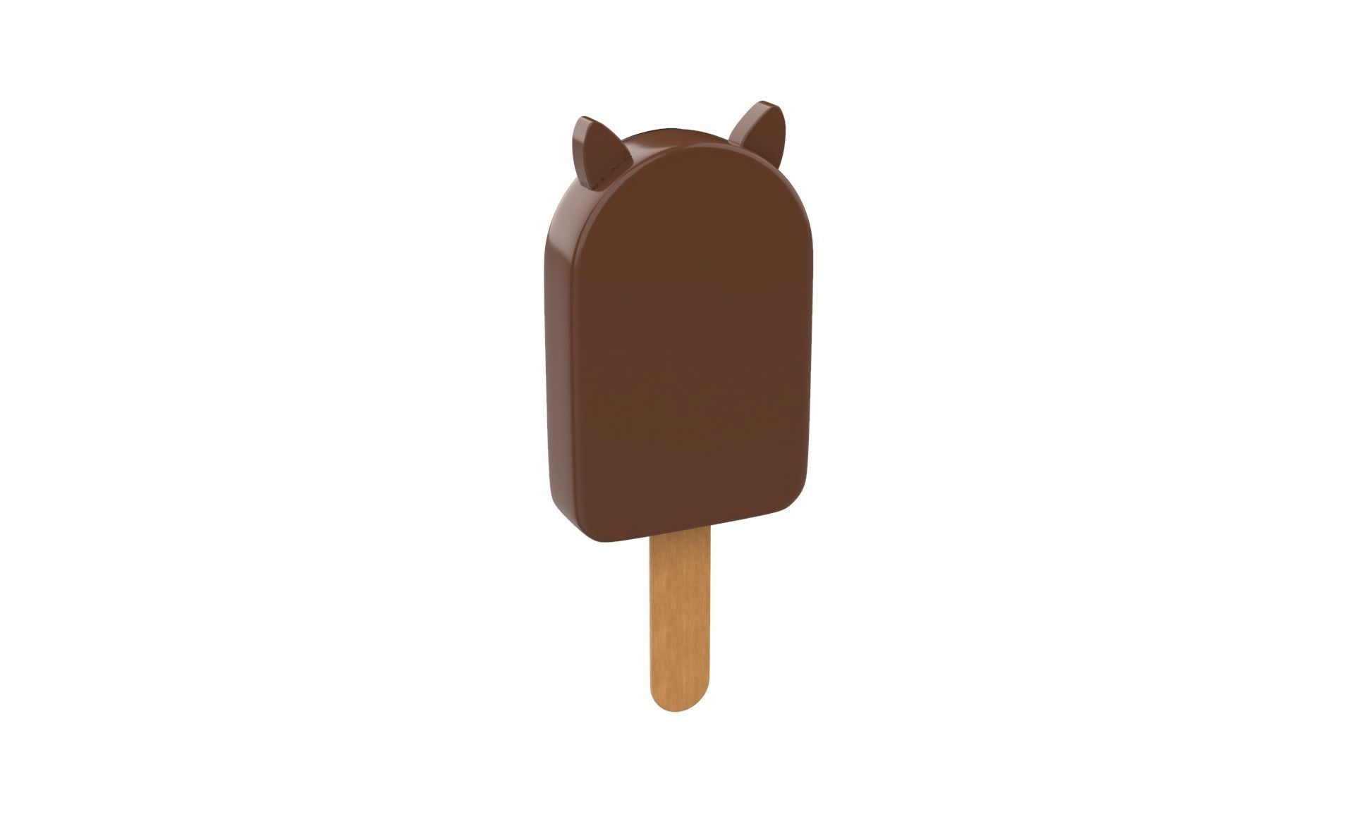 Cartoon Horse Ice Cream Cute Low-poly 3D model_10