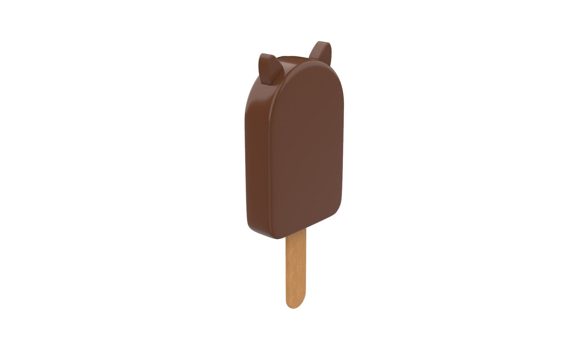 Cartoon Horse Ice Cream Cute Low-poly 3D model_9