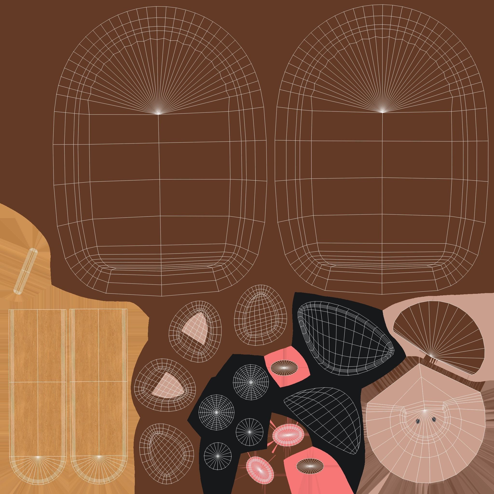 Cartoon Horse Ice Cream Cute Low-poly 3D model_21