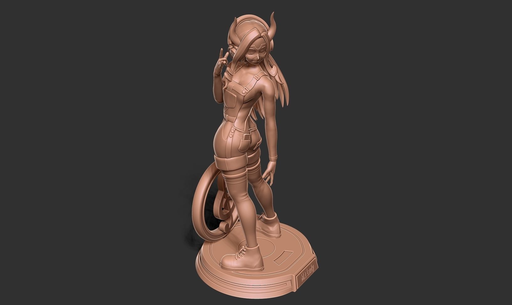 Mount Lady loves music 3D print model_19