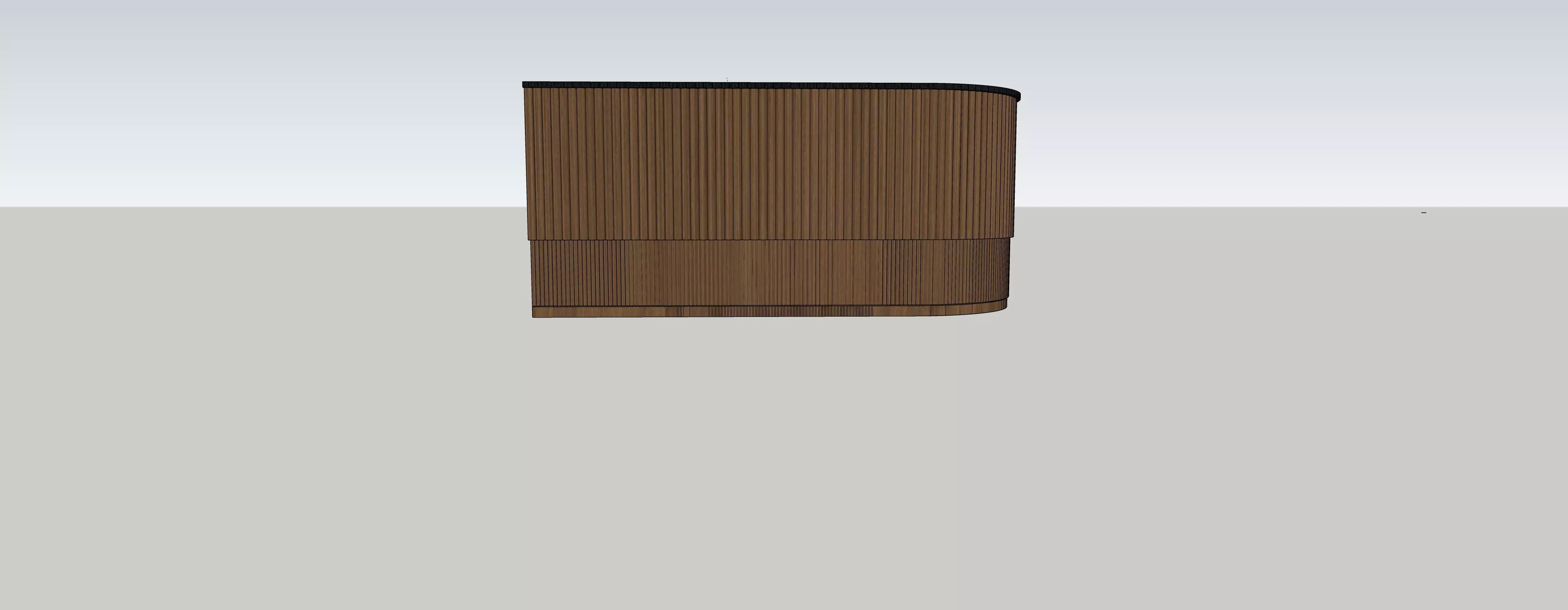 modern bar counter 3D print model_0