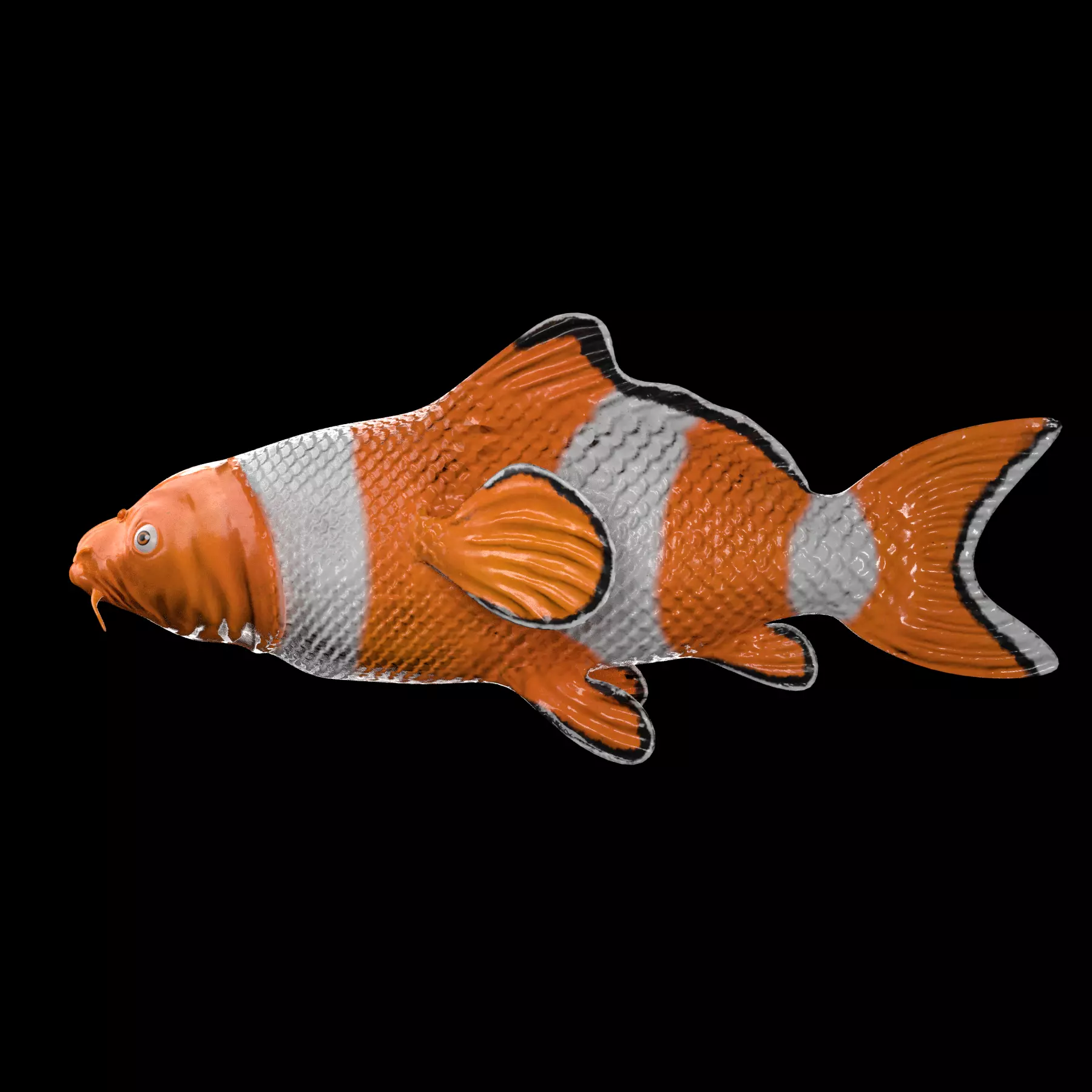 cartoon nemo fish Low-poly 3D model_0