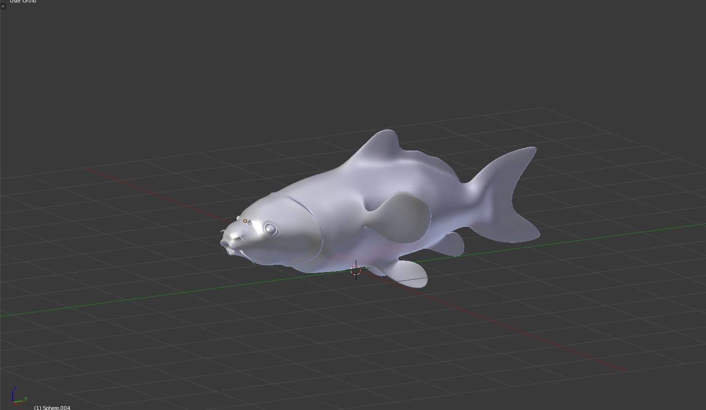 cartoon nemo fish Low-poly 3D model_6