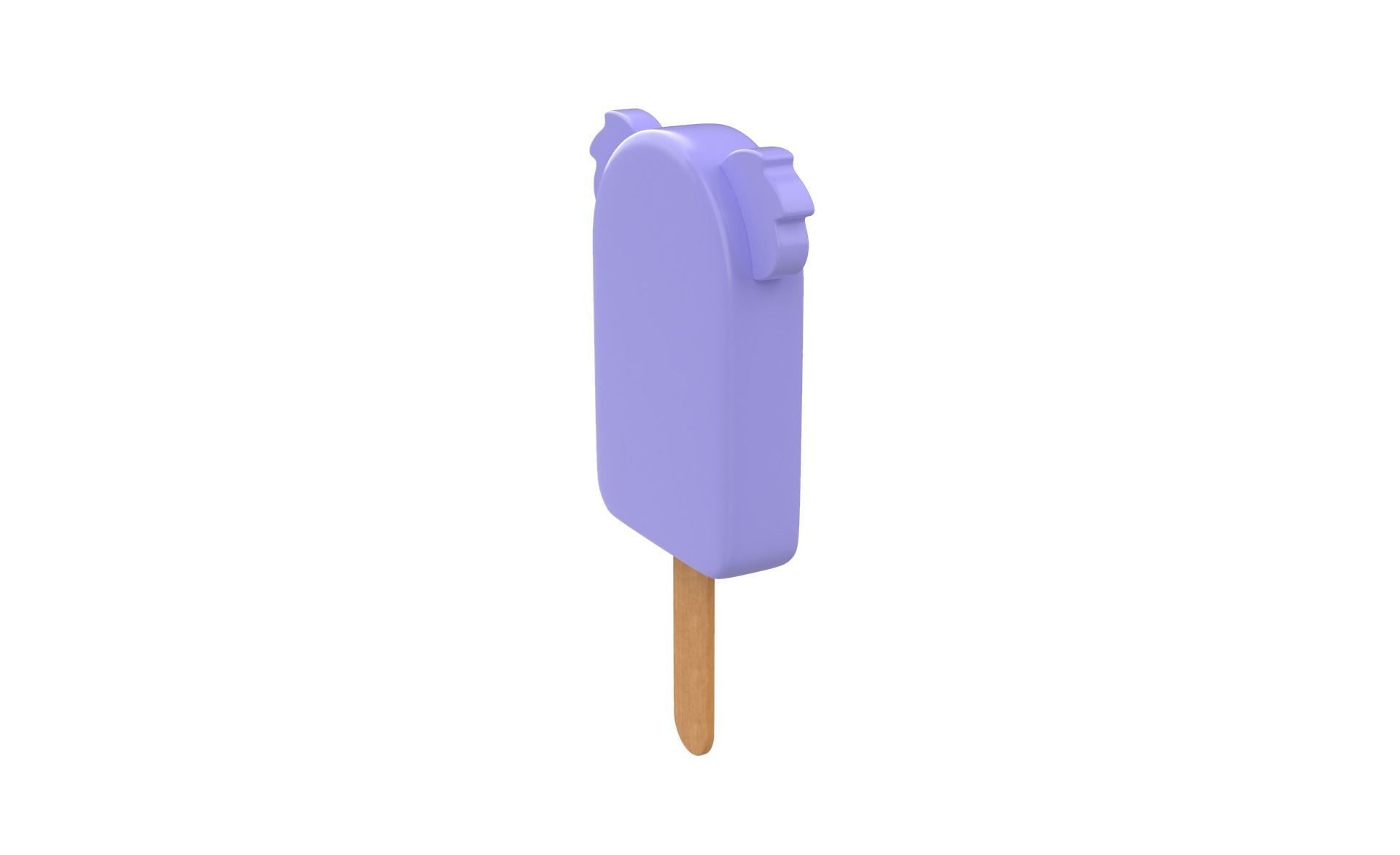 Cartoon Koala Ice Cream Cute Low-poly 3D model_13