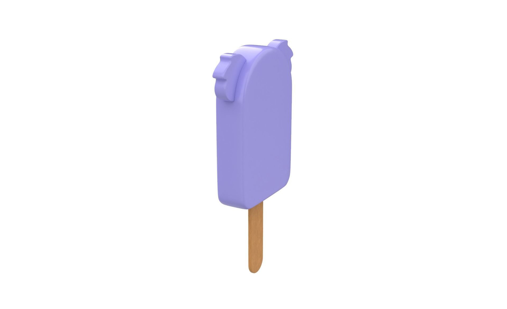Cartoon Koala Ice Cream Cute Low-poly 3D model_5