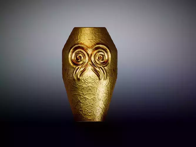Tribal art vase 3d model