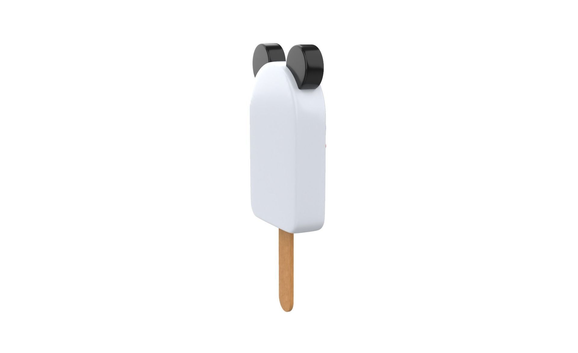 Cartoon Panda Ice Cream Cute Low-poly 3D model_13