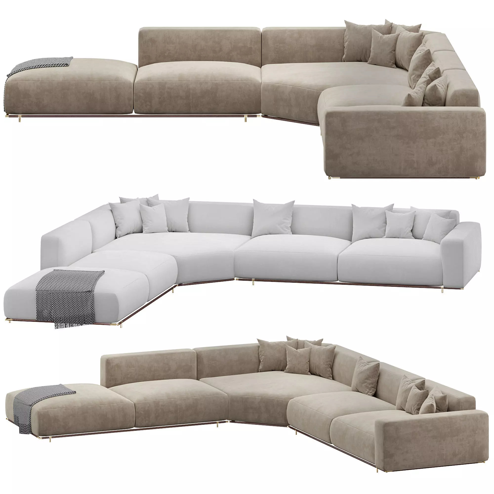 BOHEME sofa by rugiano 3D model