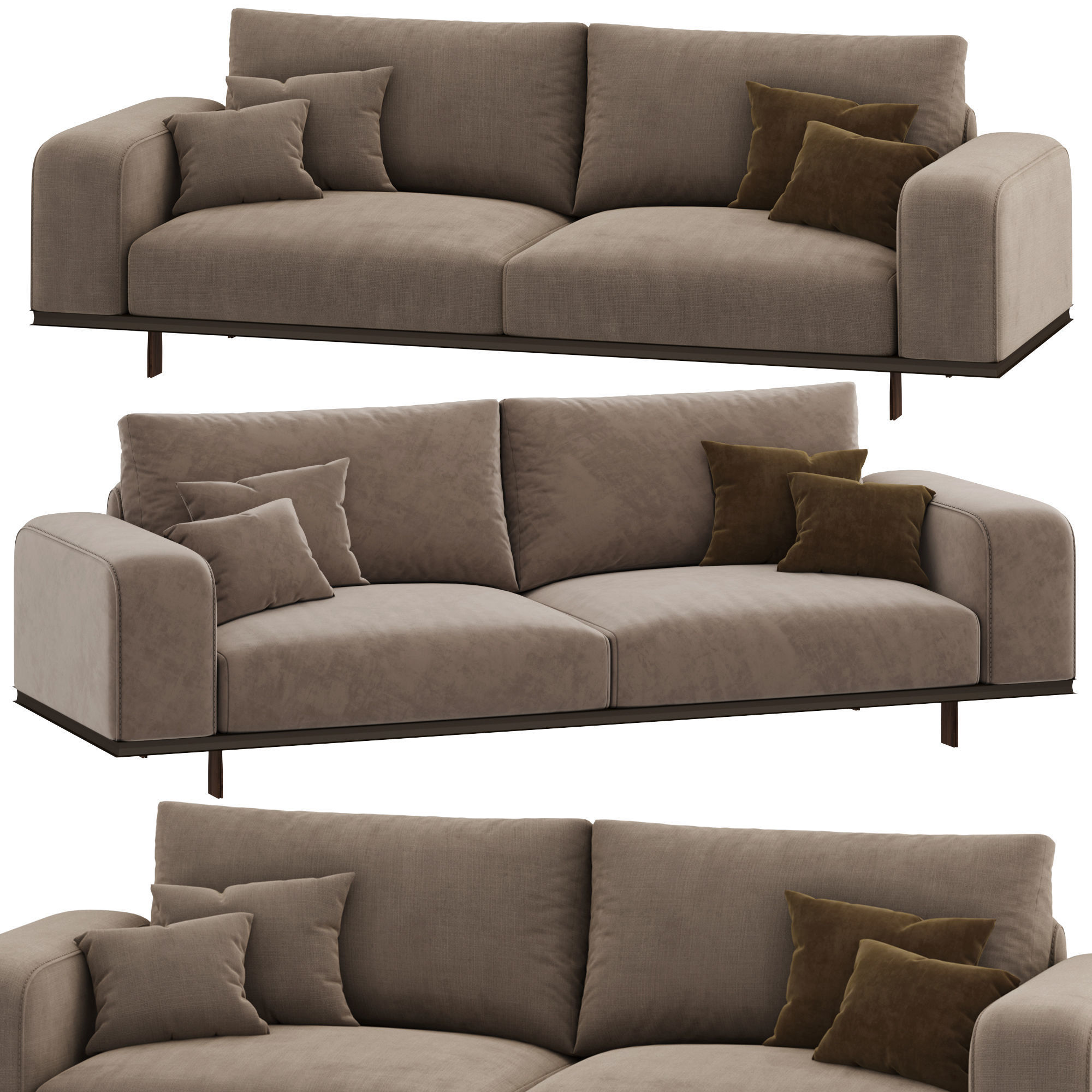 Memphis sofas by rugiano 3D model_1
