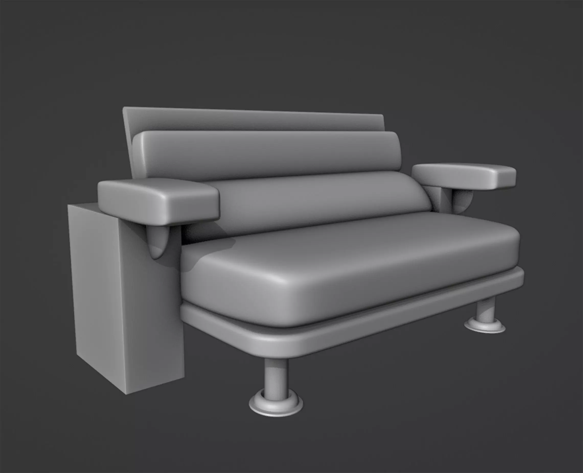 Lido Sofa 3D print model_0