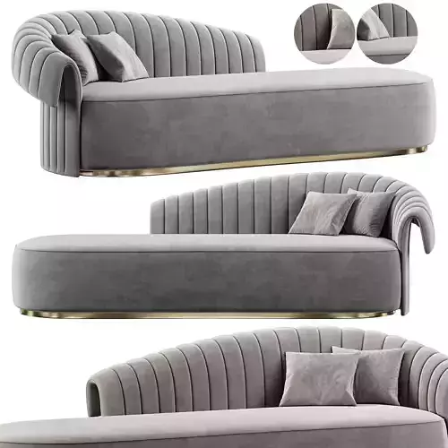 Chaise longues manta by Rugiano
