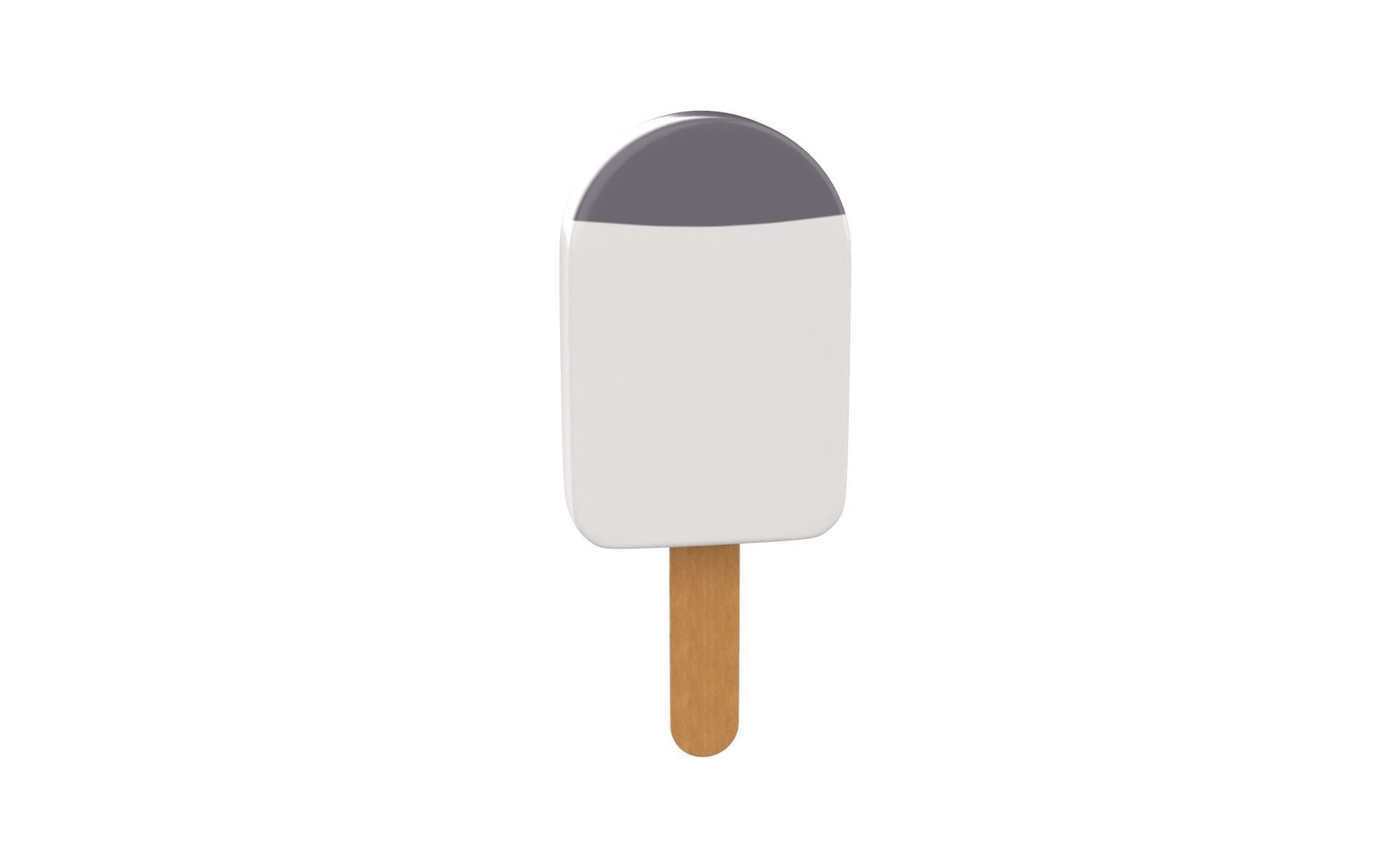 Cartoon Penguin Ice Cream Cute Low-poly 3D model_10