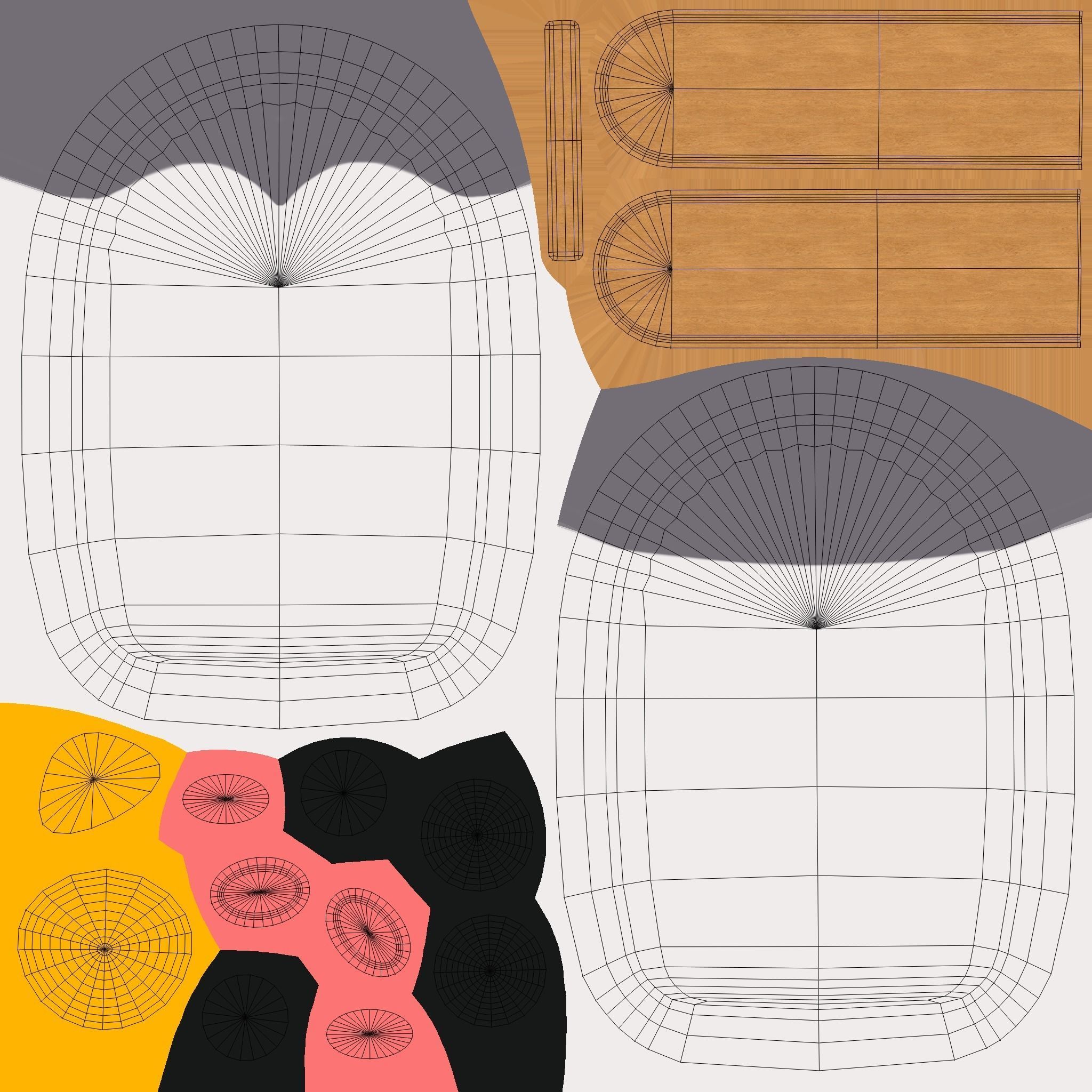 Cartoon Penguin Ice Cream Cute Low-poly 3D model_21