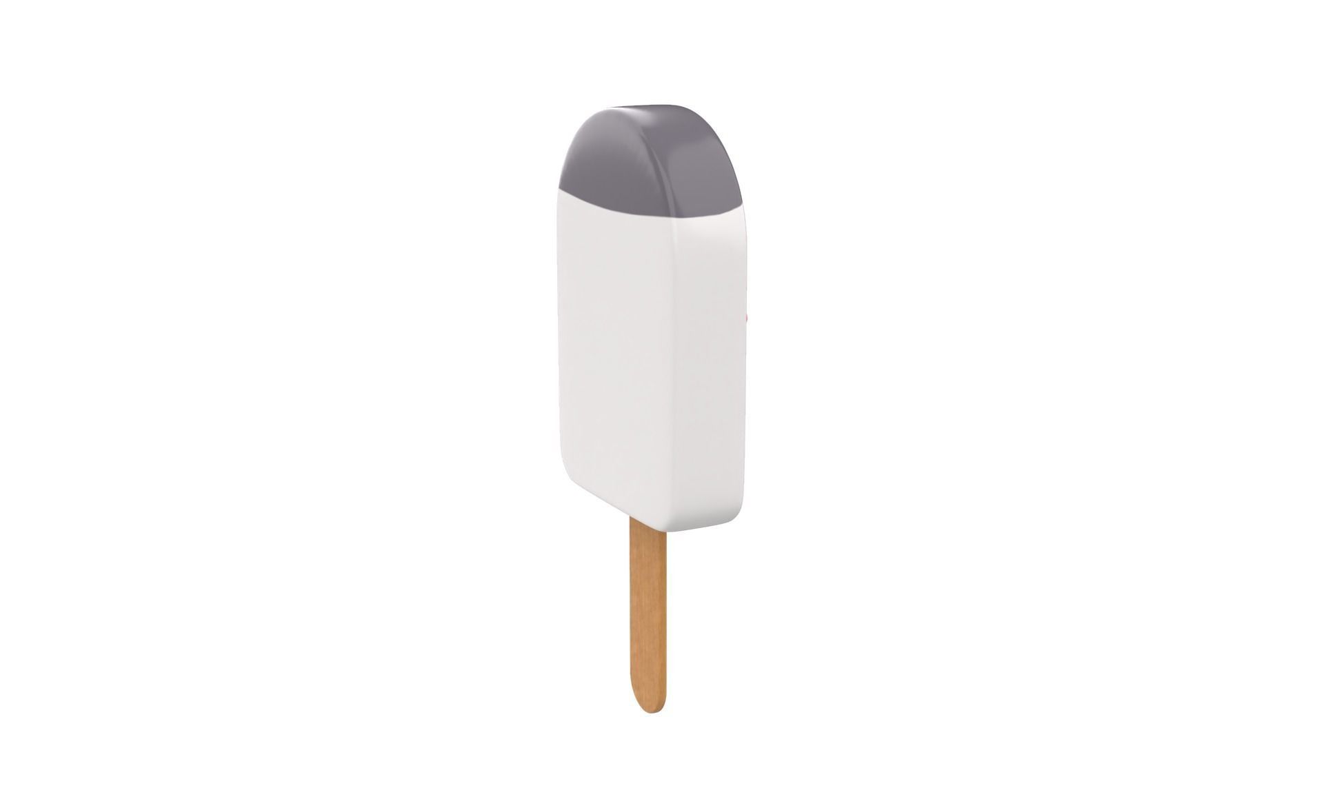 Cartoon Penguin Ice Cream Cute Low-poly 3D model_13