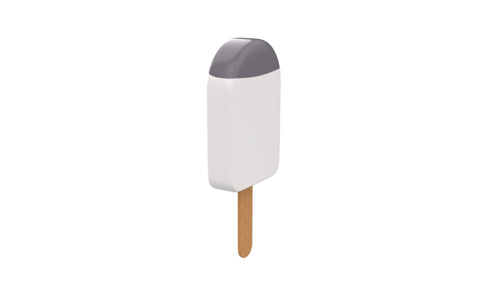 Cartoon Penguin Ice Cream Cute Low-poly 3D model_5