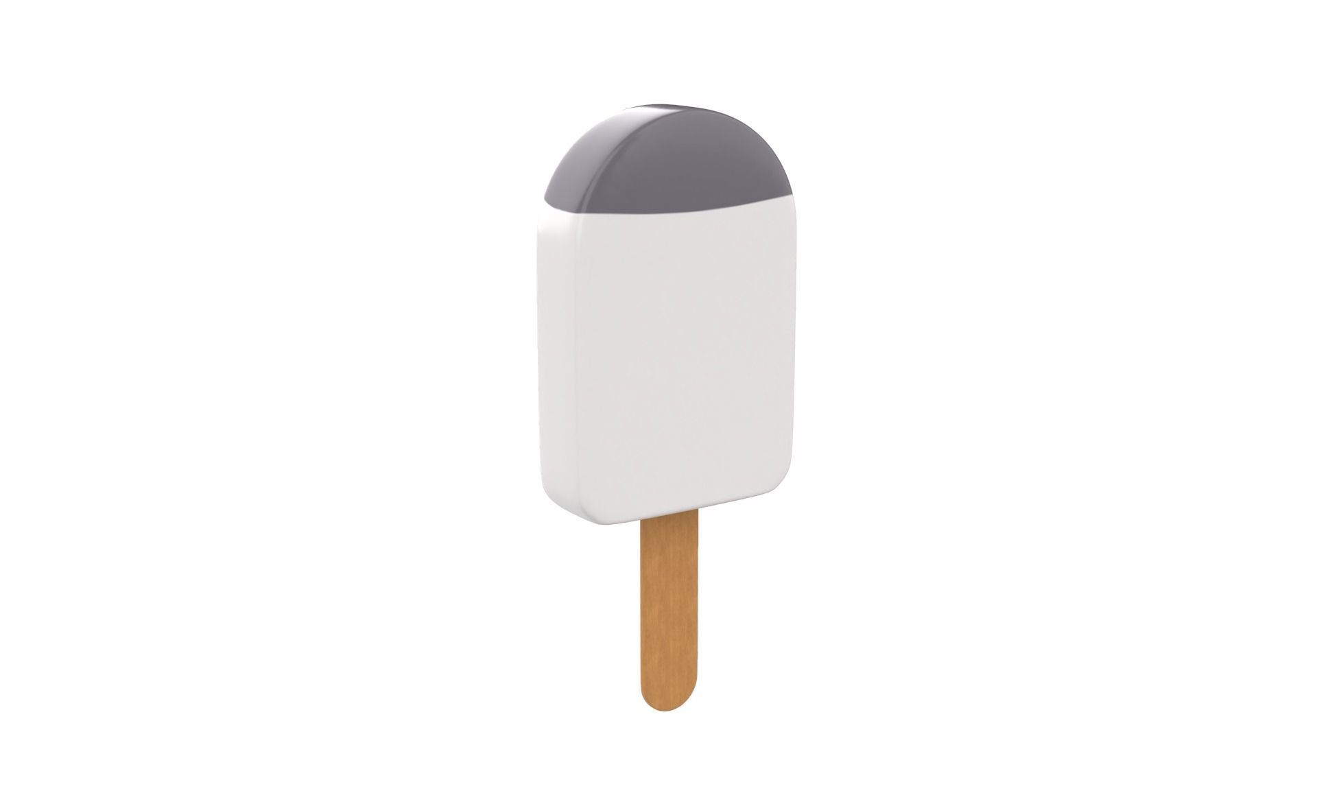 Cartoon Penguin Ice Cream Cute Low-poly 3D model_6