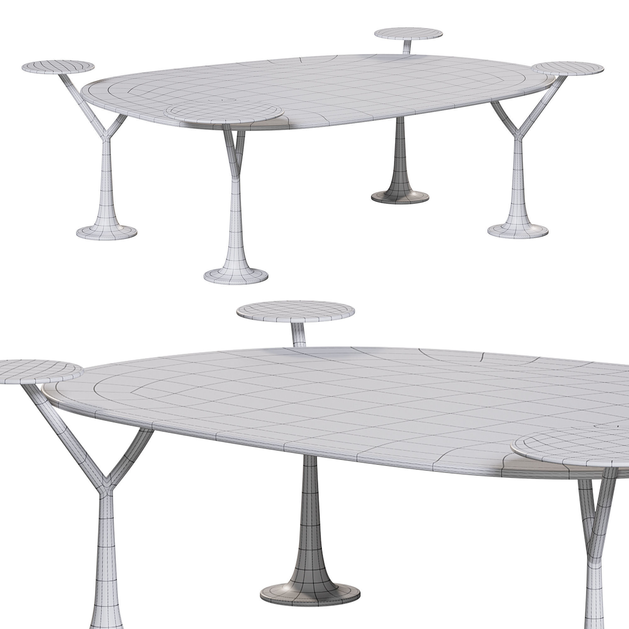 Bonsai coffee tables by Rugiano 3D model_2