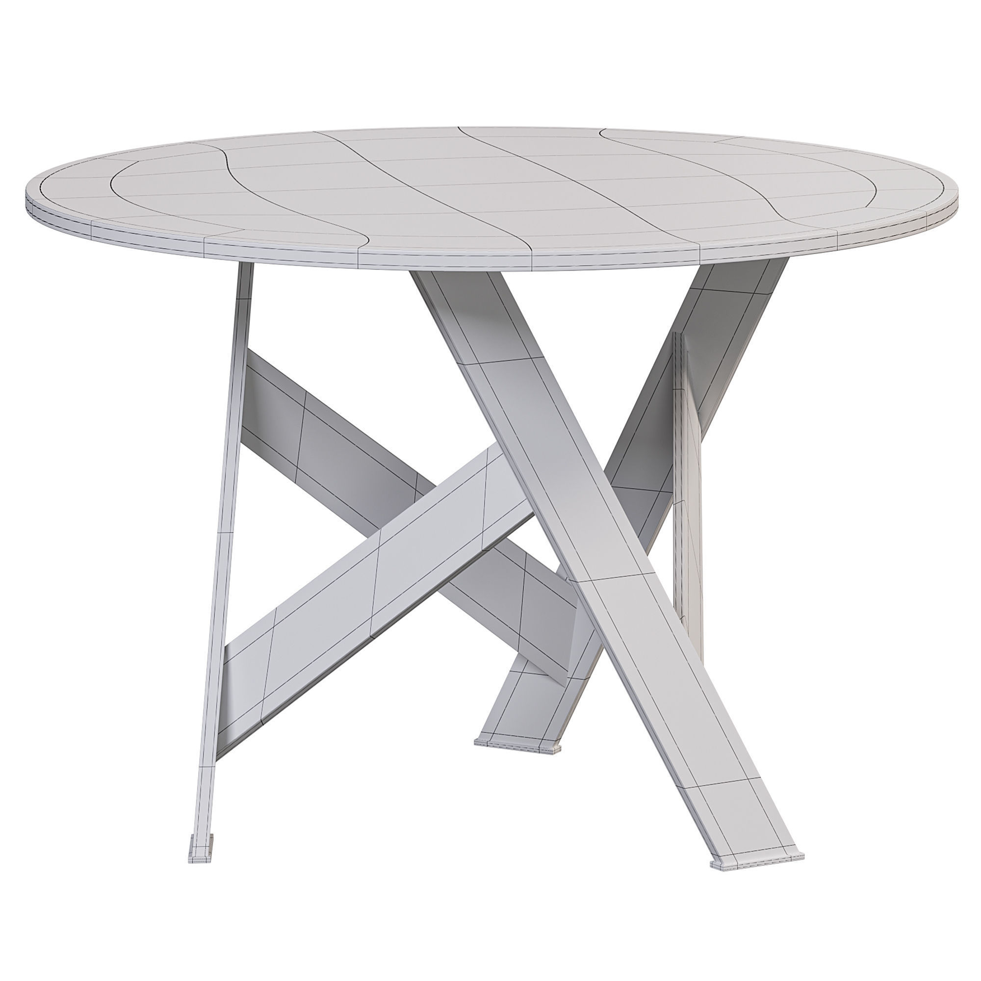 Gatsby coffee tables indoor by Rugiano 3D model_2