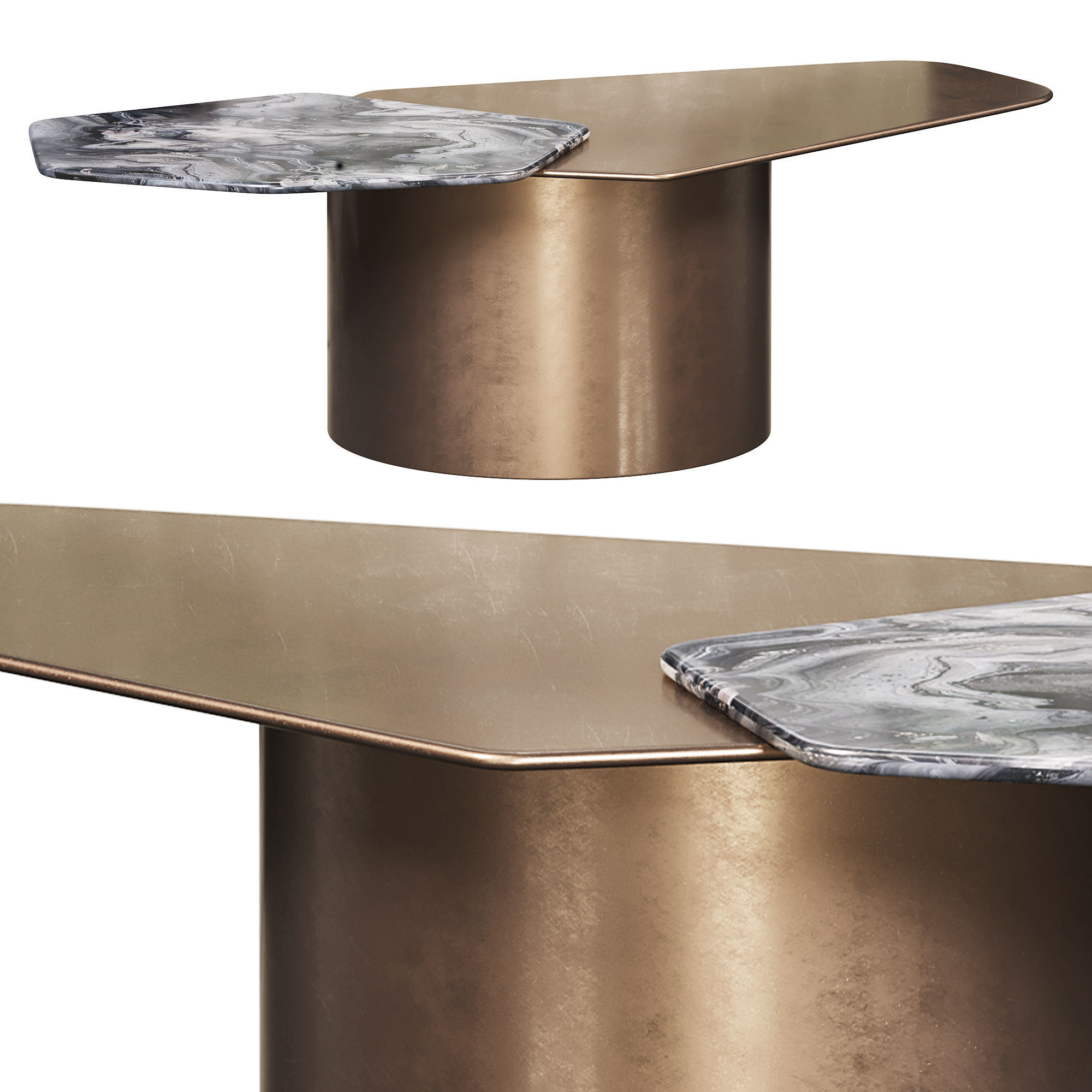 Incanto coffee tables by Rugino 3D model_1