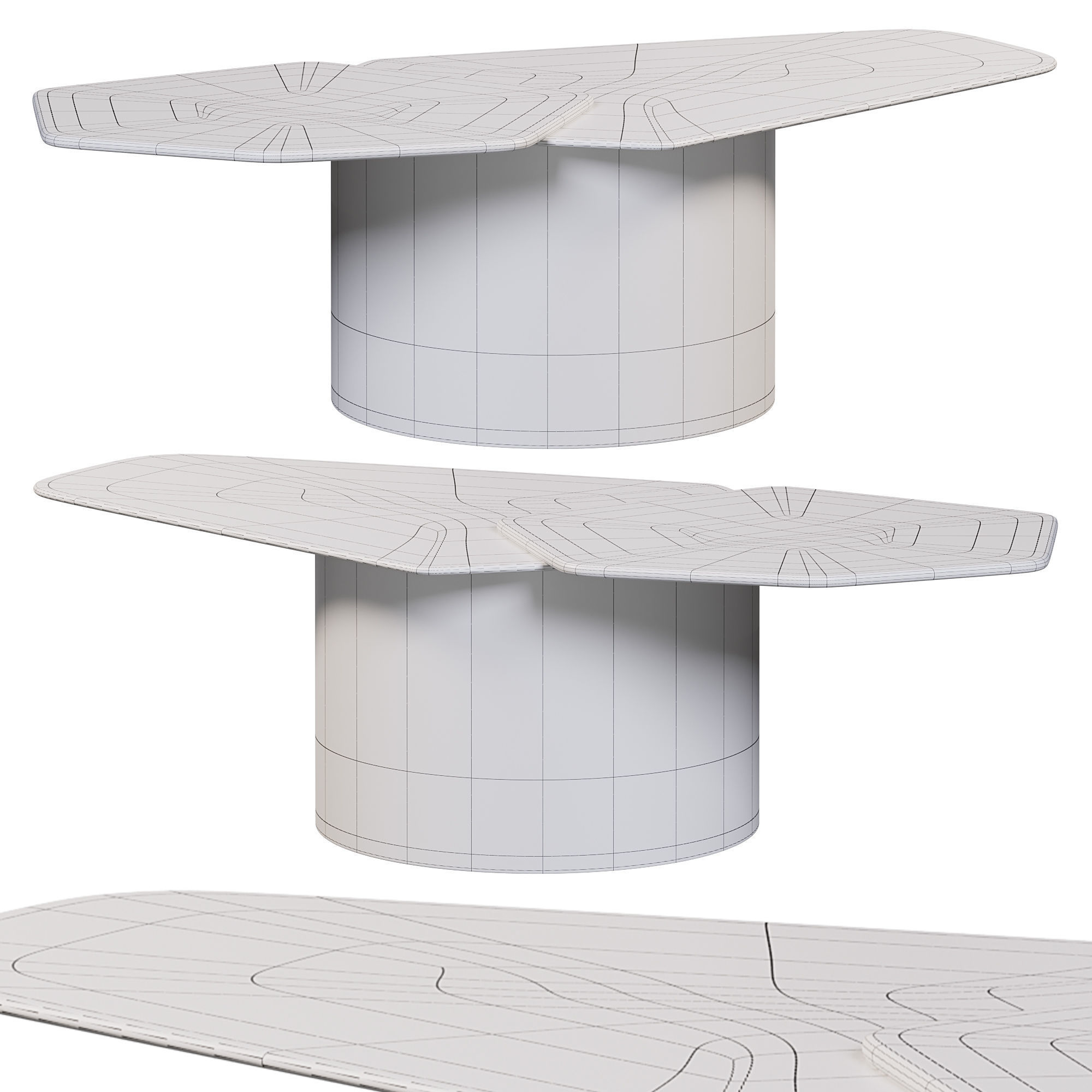 Incanto coffee tables by Rugino 3D model_2