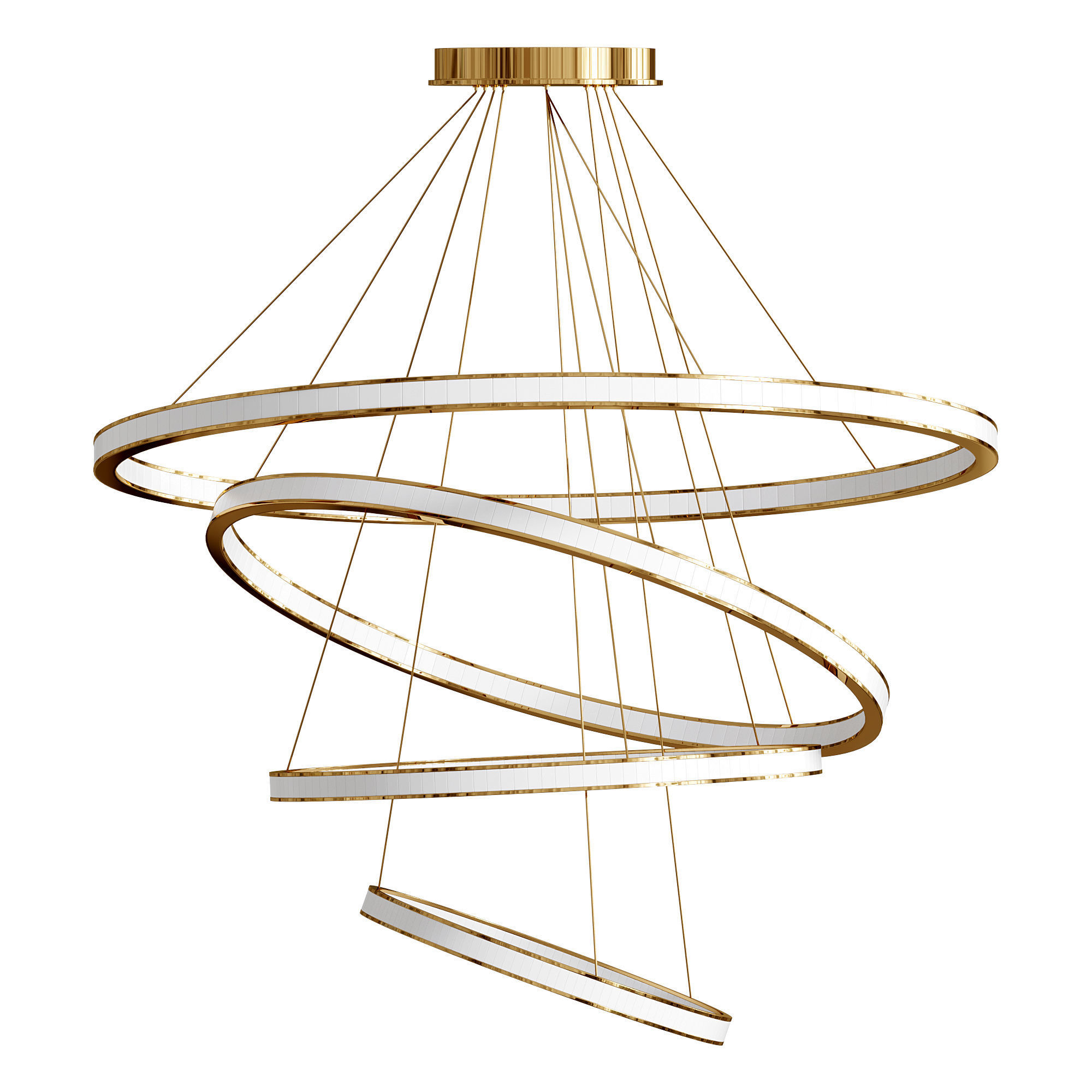 ARO Cluster Ring Chandelier By Ocl 3D model_1