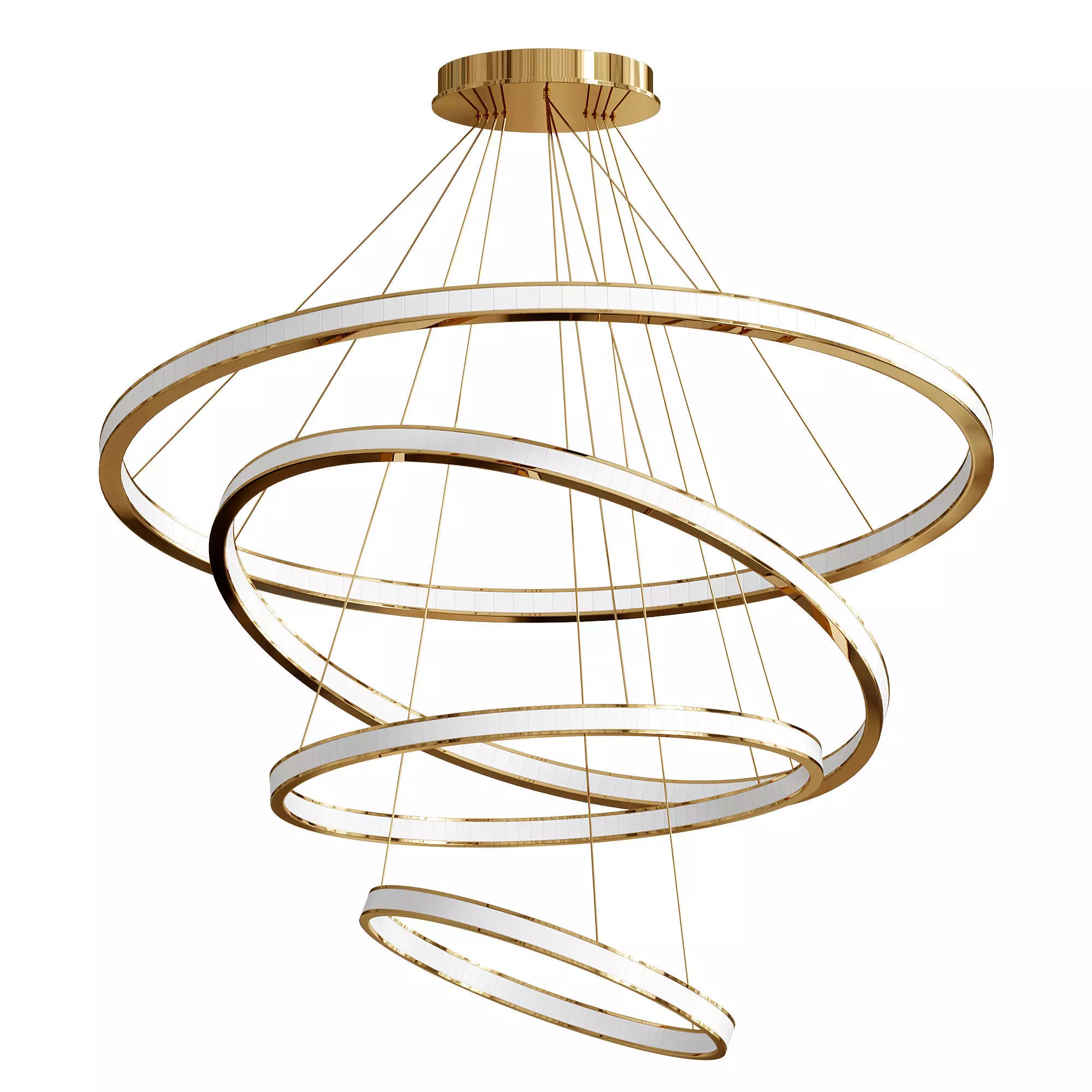 ARO Cluster Ring Chandelier By Ocl 3D model_0