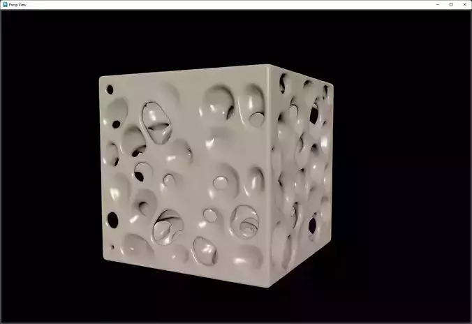 Sponge structure for 3d print