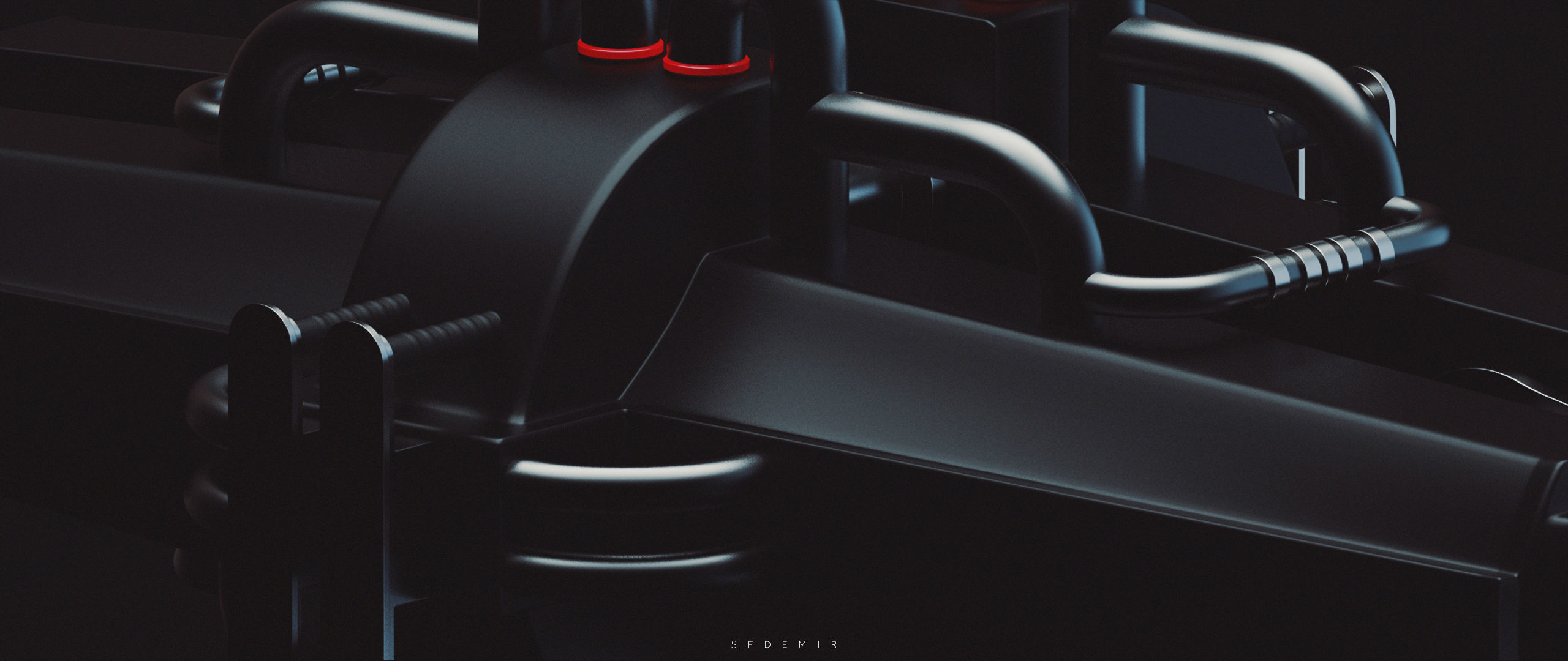 Spaceship Engine 3D Model Low-poly 3D model_4