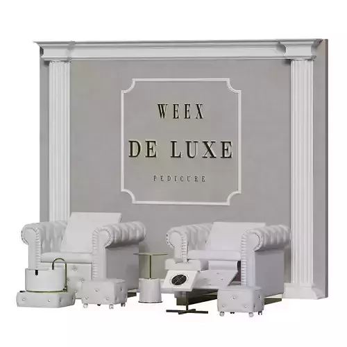 Pedicure salon 4 De Luxe Low-poly 3D model