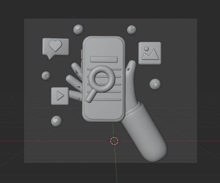 Online Banking System 3d Illustration  Icon Pack 3D model_17