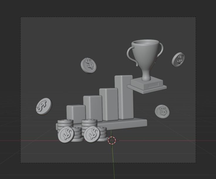 Online Banking System 3d Illustration  Icon Pack 3D model_12