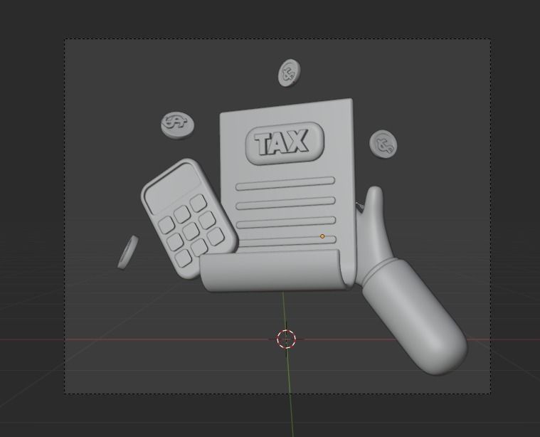 Online Banking System 3d Illustration  Icon Pack 3D model_33