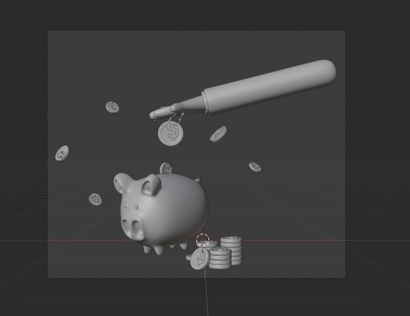 Online Banking System 3d Illustration  Icon Pack 3D model_22