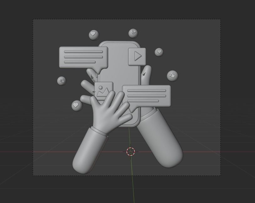 Online Banking System 3d Illustration  Icon Pack 3D model_16