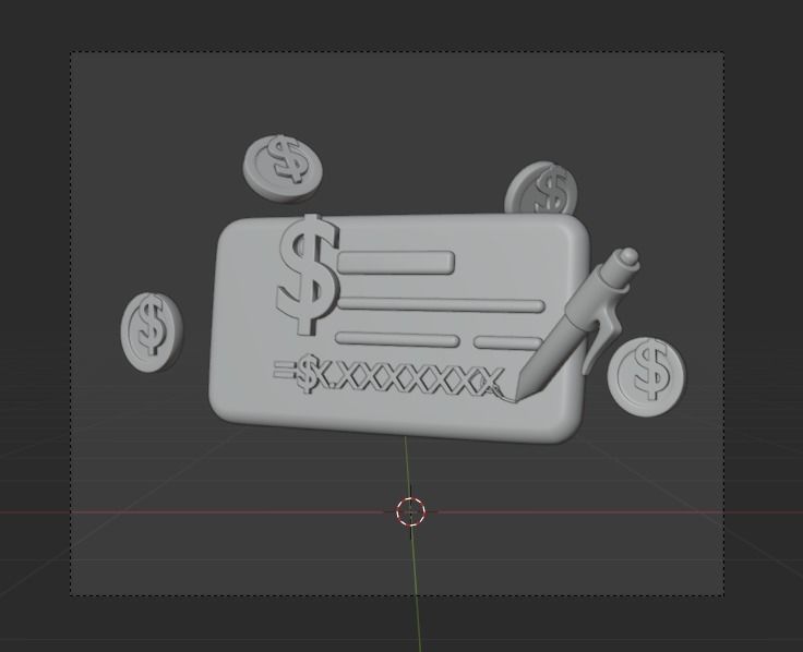 Online Banking System 3d Illustration  Icon Pack 3D model_6