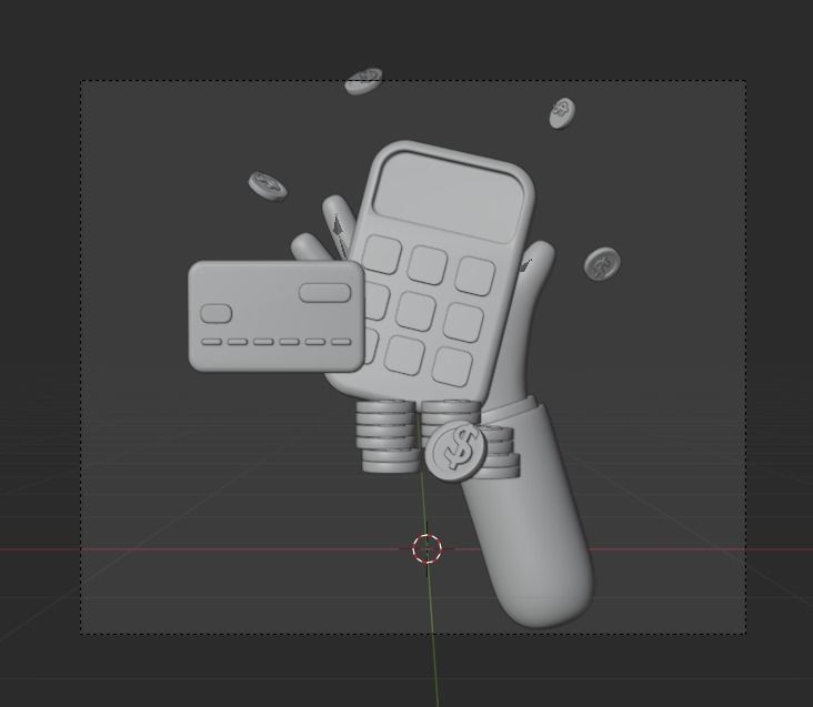 Online Banking System 3d Illustration  Icon Pack 3D model_30