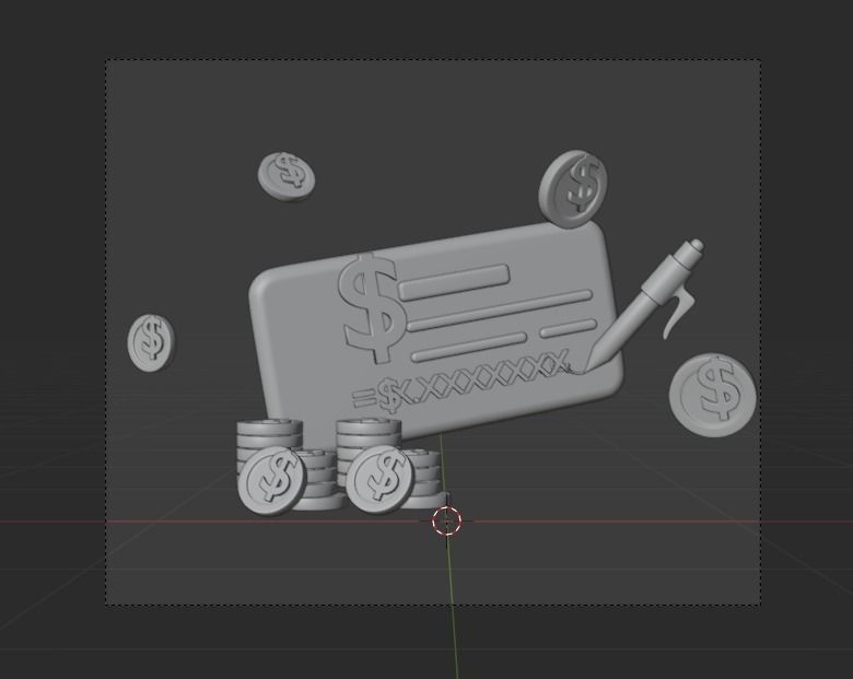 Online Banking System 3d Illustration  Icon Pack 3D model_9