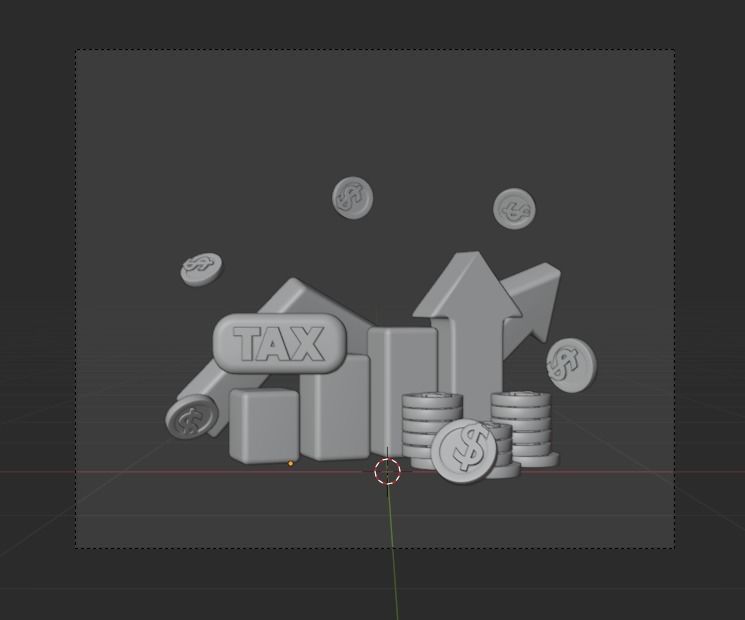 Online Banking System 3d Illustration  Icon Pack 3D model_27