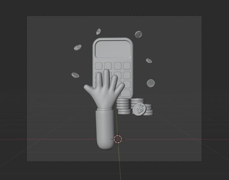 Online Banking System 3d Illustration  Icon Pack 3D model_19