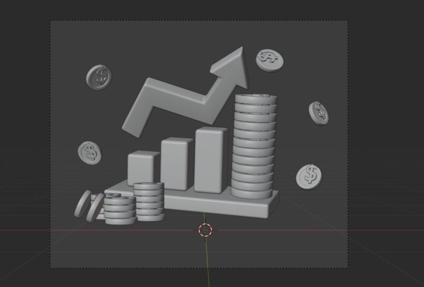 Online Banking System 3d Illustration  Icon Pack 3D model_13
