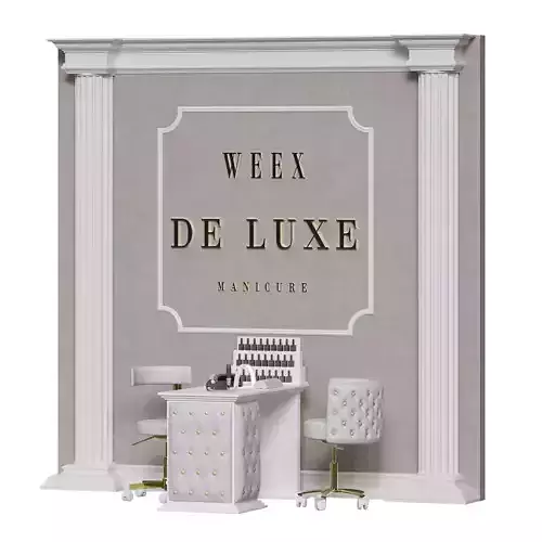 Manicure salon 3 De Luxe Low-poly 3D model