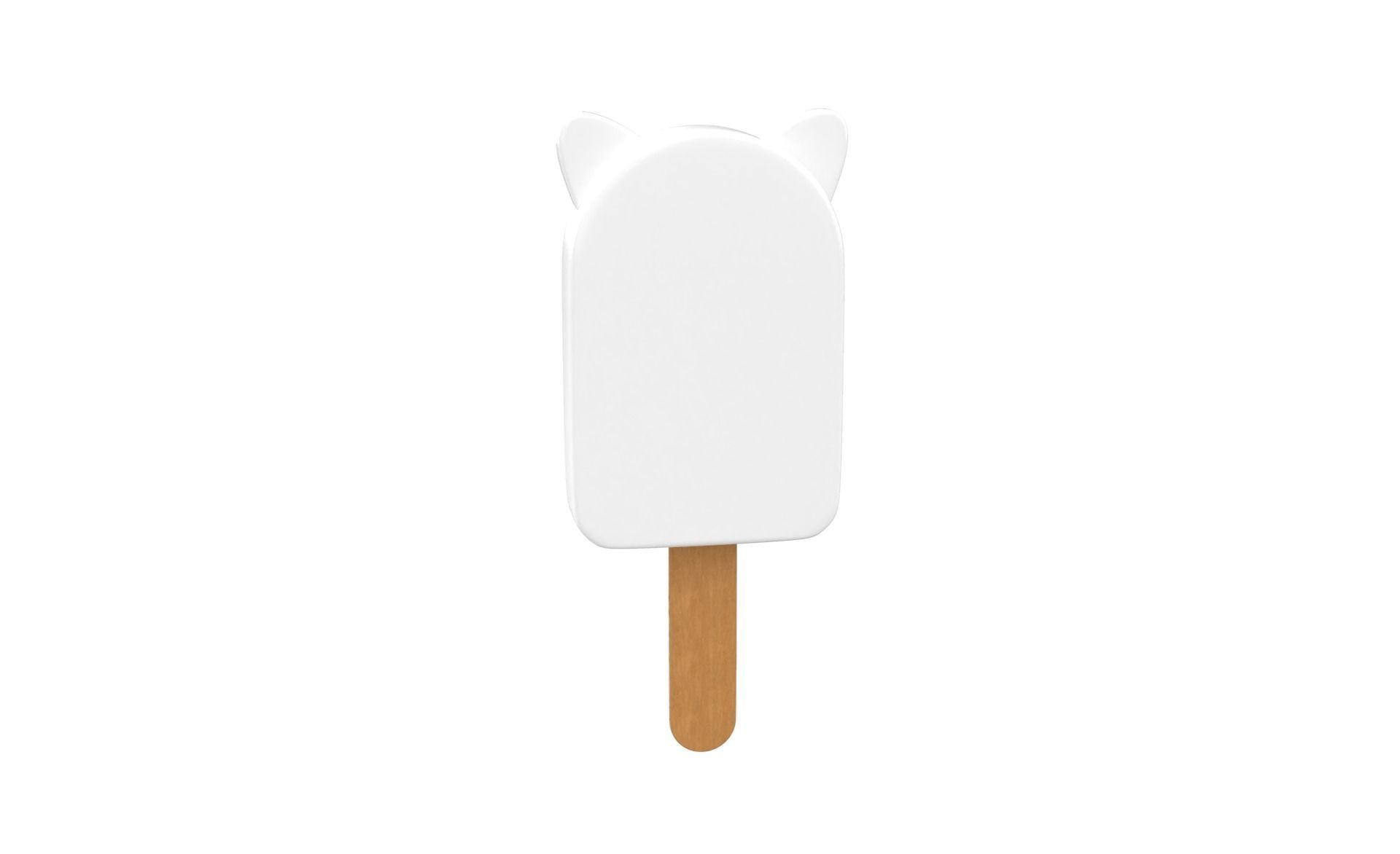 Cartoon Rabbit Ice Cream Cute Low-poly 3D model_10