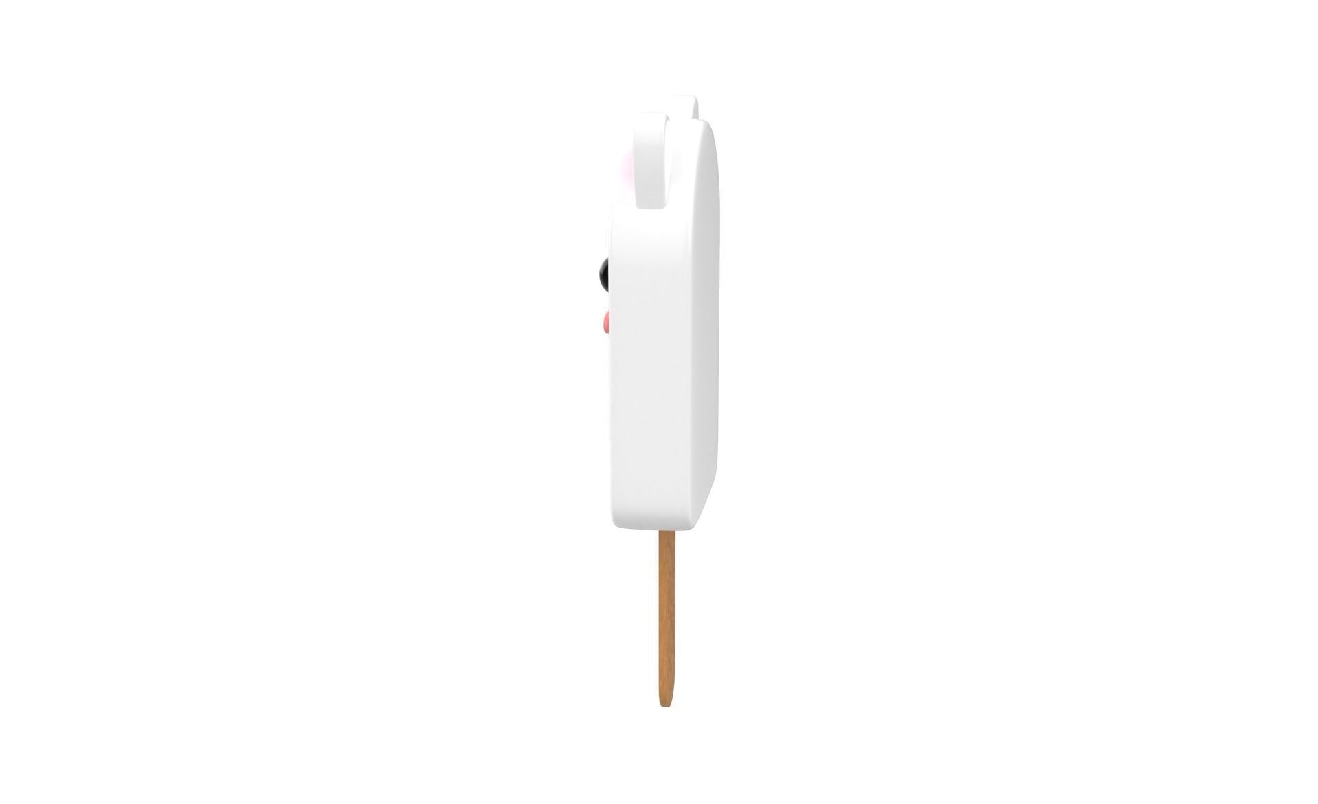 Cartoon Rabbit Ice Cream Cute Low-poly 3D model_4