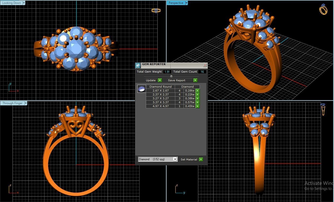 Women ring Free 3D print model_1