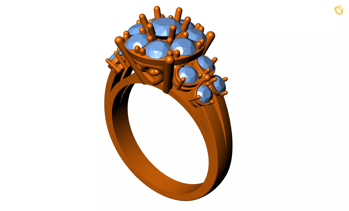Women ring Free 3D print model_0