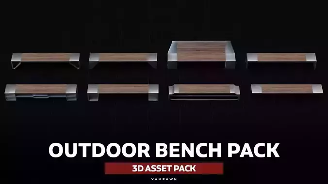 Outdoor Bench Kitbash Collection