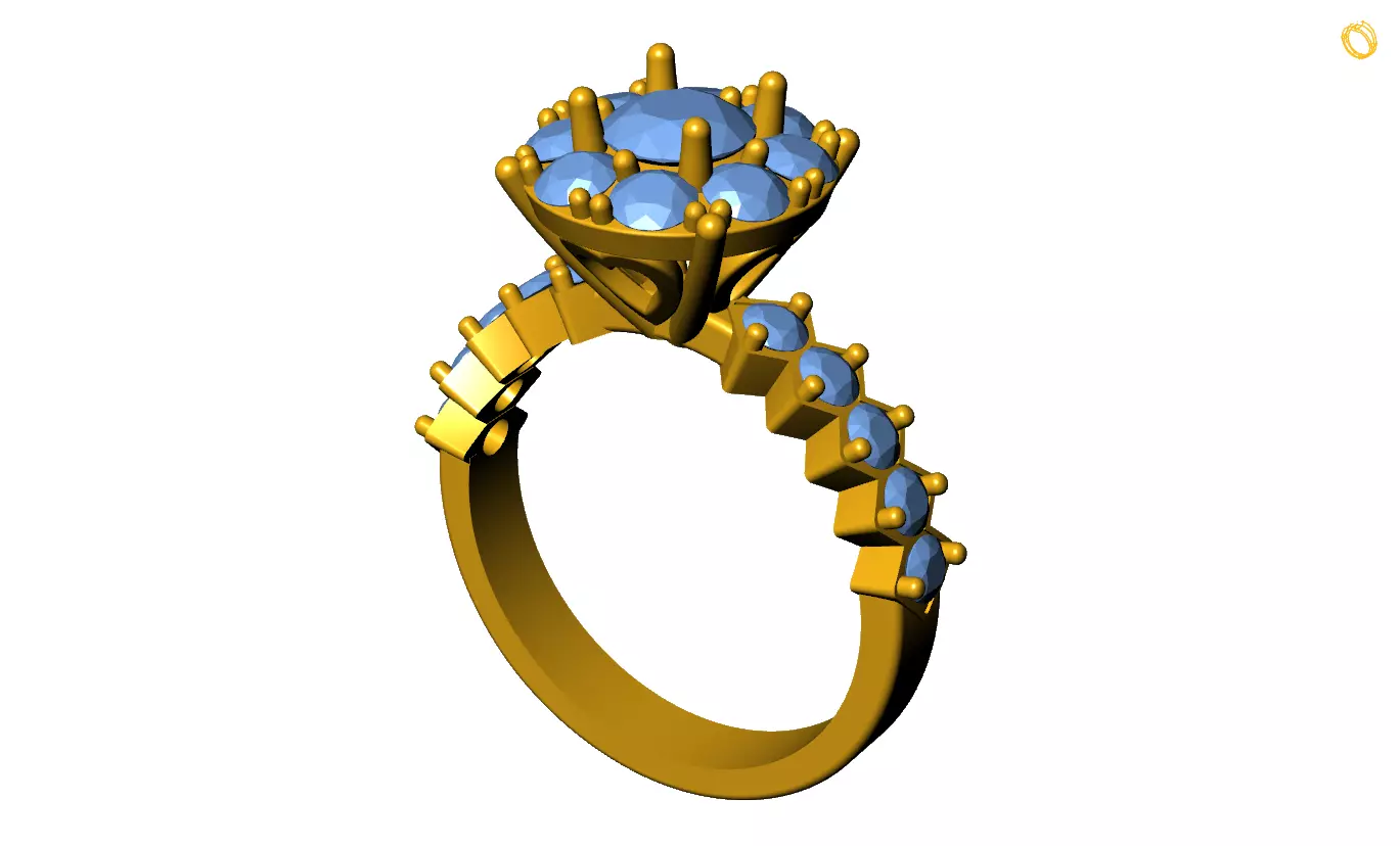 women ring Free 3D print model