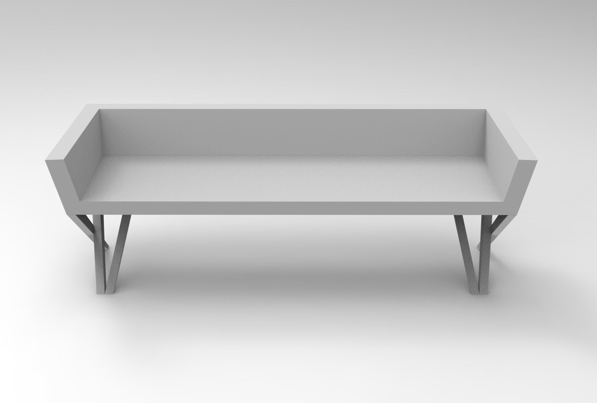 Hacv Bench Low-poly 3D model_8
