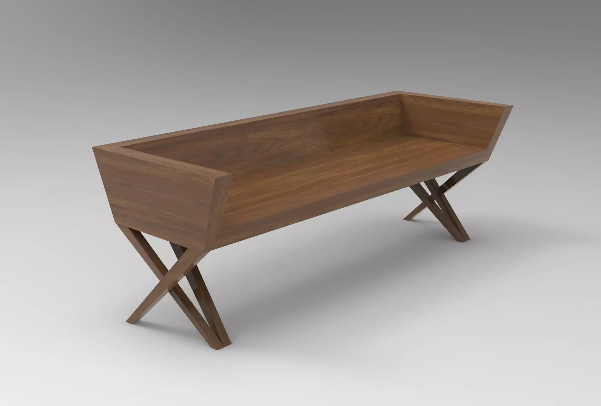 Hacv Bench Low-poly 3D model_0